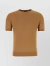 Zegna Cotton Sweatshirt With Ribbed Hem And Neckline