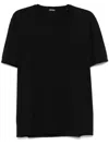 Zegna T-shirt In Cotone Blu Scuro  Uomo In Black