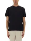 Zegna Silk And Cotton T-shirt In Black