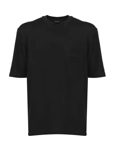 Zegna Cotton T-shirt In Black