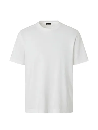 Zegna Cotton T-shirt In White