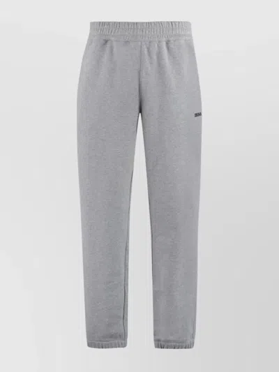 ZEGNA COTTON TRACK-PANTS ELASTIC WAISTBAND
