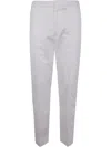 Zegna Cotton Linen Silk Trousers In White