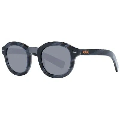 Pre-owned Zegna Couture Blue Men Sunglasses