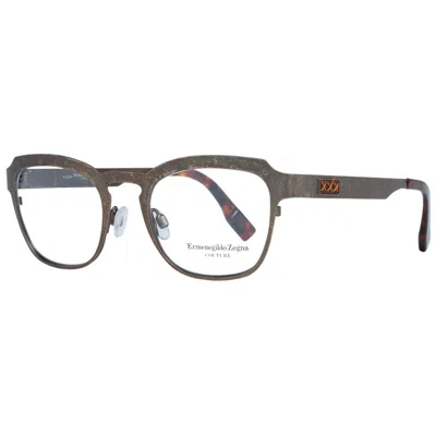 Zegna Couture Bronze Men Optical Frames In Gold