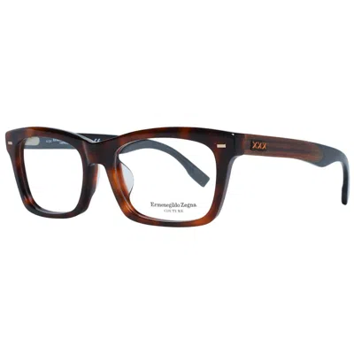 Zegna Couture Brown Men Optical Frames In White