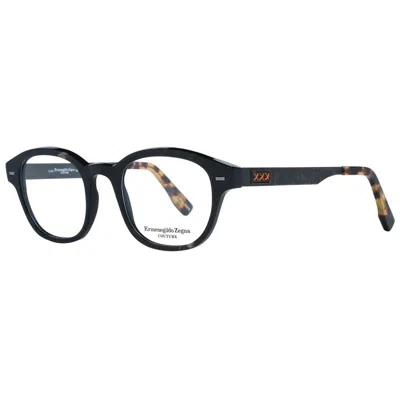 Zegna Couture Brown Men Optical Frames In Black