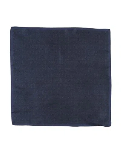 Zegna Couture Man Scarf Blue Size - Silk