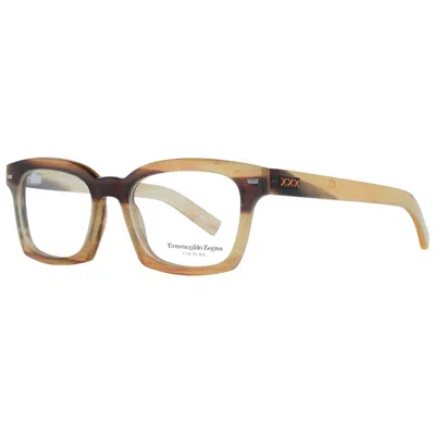 Zegna Couture Multicolor Men Optical Frames In Brown