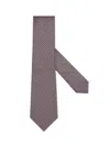Zegna Cravate En Soie Cento Fili Rose In Rose