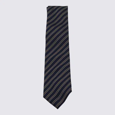 ZEGNA ZEGNA DARK NAVY SILK TIE