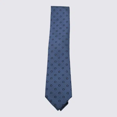 ZEGNA ZEGNA LIGHT BLUE SILK TIE