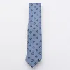 Zegna Patterned Ties With Pointed Tip And Texture In Blue