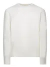 Zegna Foliage Melange Oasi Cashmere Crewneck Sweater In White