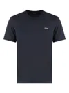 Zegna Crew-neck T-shirt In Cotton In Blue