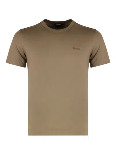 ZEGNA CREW-NECK COTTON T-SHIRT