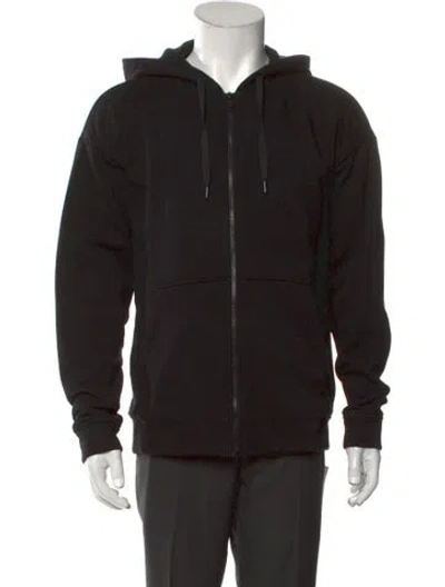 Pre-owned Zegna Crew Neck Long Sleeve Hoodie In Black