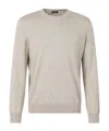 Zegna Crew-neck Sweater In Nude