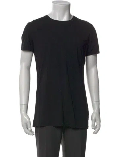 Pre-owned Zegna Crew Neck Short Sleeve T-shirt In Black