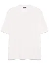Zegna High Performance Wool Short Sleeve Tee In White