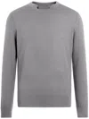 Zegna Crew-neck Wool Jumper In Grau