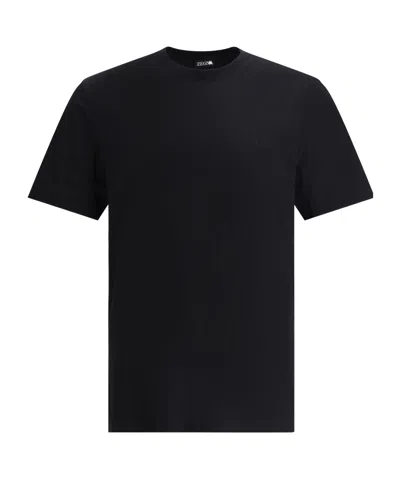 ZEGNA ZEGNA LOGO EMBROIDERED CREWNECK T-SHIRT