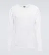 Zegna Cotton Crewneck Sweater In Off White