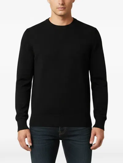 Pre-owned Zegna Crew-neck Knit Sweater In Black