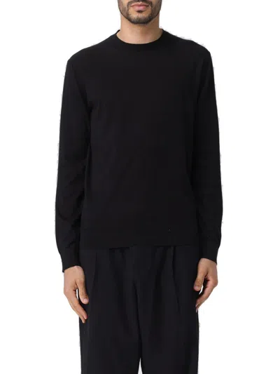 Zegna Crewneck Knitted Jumper  In Black