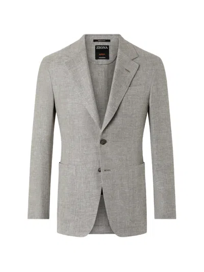 Zegna Crossover Blazer In Gray