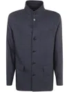 Zegna Men's Crossover Chore Jacket In Blue