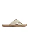 Zegna Crossover Open-toe Espadrille Sandals In Neutral