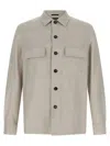 Zegna Crossover Overshirt In Beige