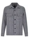 Zegna Crossover Overshirt Jacket Chest Pockets In Multi