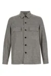 Zegna Crossover Overshirt Jacket Chest Pockets In Green