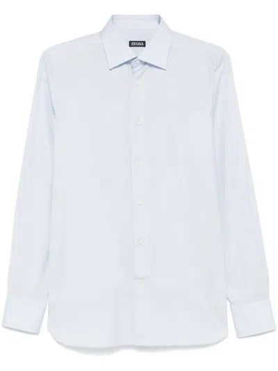 ZEGNA CUTAWAY-COLLAR SHIRT