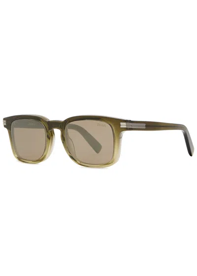 Zegna D-frame Sunglasses In Green