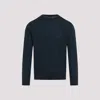 Zegna Cashmere Silk Blend Sweater In Dark Blue