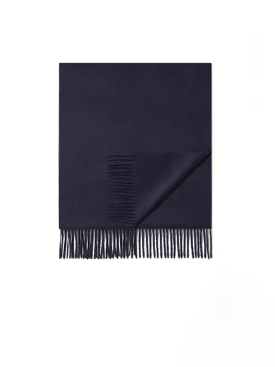 ZEGNA ÉCHARPE EN OASI CASHMERE BLEU FONCÉ