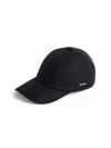 Zegna Casquette En Oasi Cashmere Bleu Foncé In Dark Blue