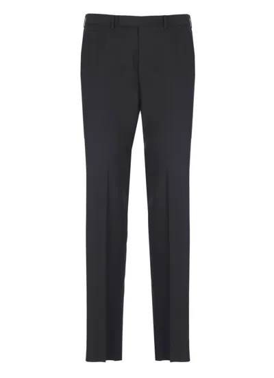 Zegna Dark Blue Wool Pants