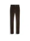Zegna Men's Cotton-stretch 5-pocket Pants In Dark Brown