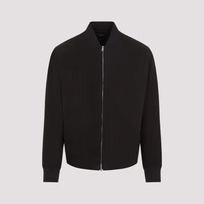 ZEGNA DARK BROWN LEATHER JACKET