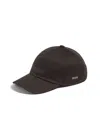 Zegna Dark Brown Oasi Cashmere Baseball Cap In Dark Brown