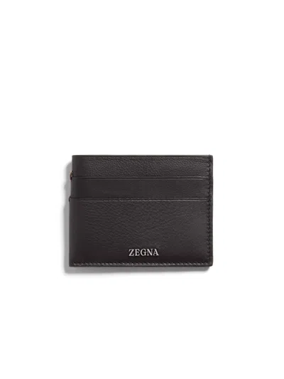 Zegna Dark Brown Secondskin Card Case