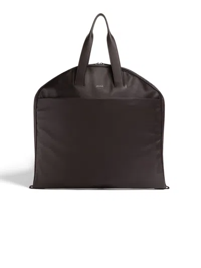 Zegna Dark Brown Secondskin Garment Bag