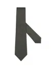Zegna Dark Green Silk Tie
