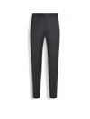 Zegna Dark Grey Centoventimila Wool Pants In Dark Grey