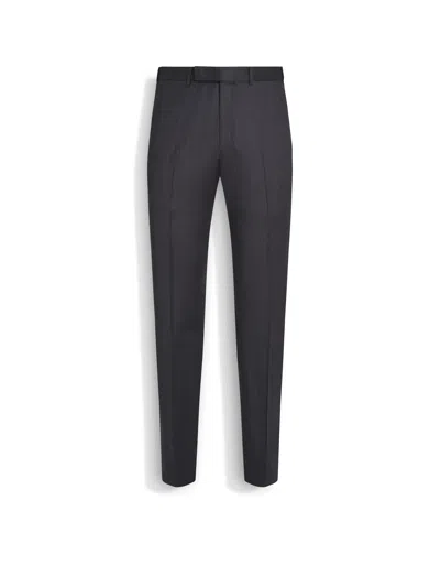 Zegna Dark Grey Centoventimila Wool Pants