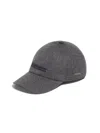 Zegna Dark Grey Mélange Oasi Cashmere Baseball Cap